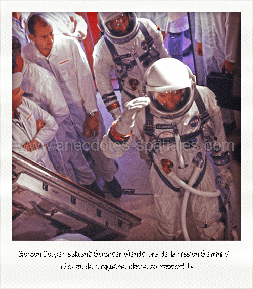 Gemini V Cooper salut Guenter Wendt