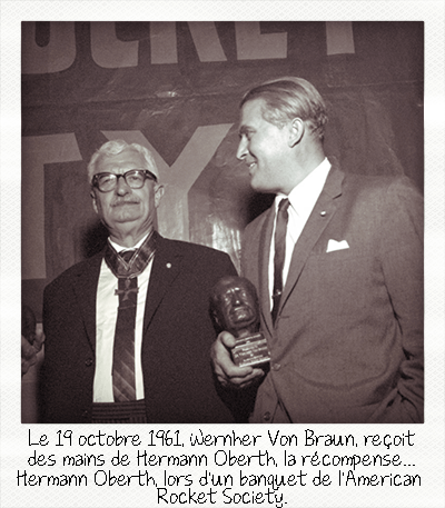 Oberth et von Braun en 1961