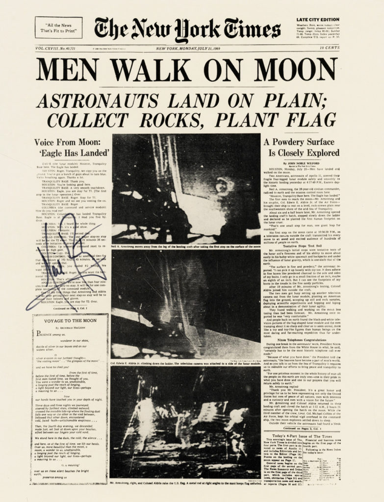 NYT 21 juillet 1969